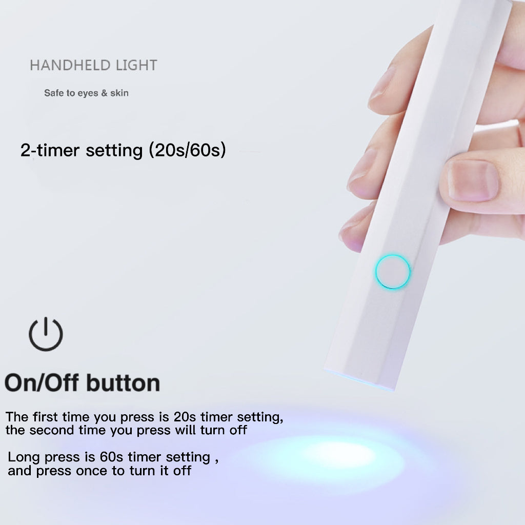 A-handheld nail lamp