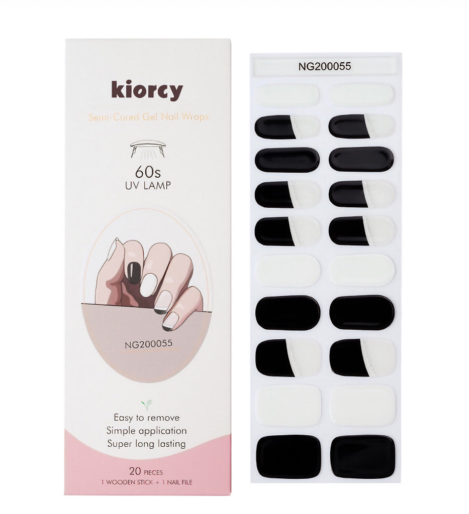 MonoFrench Chic Semicured Gel Nail Sticker Kit/NG55