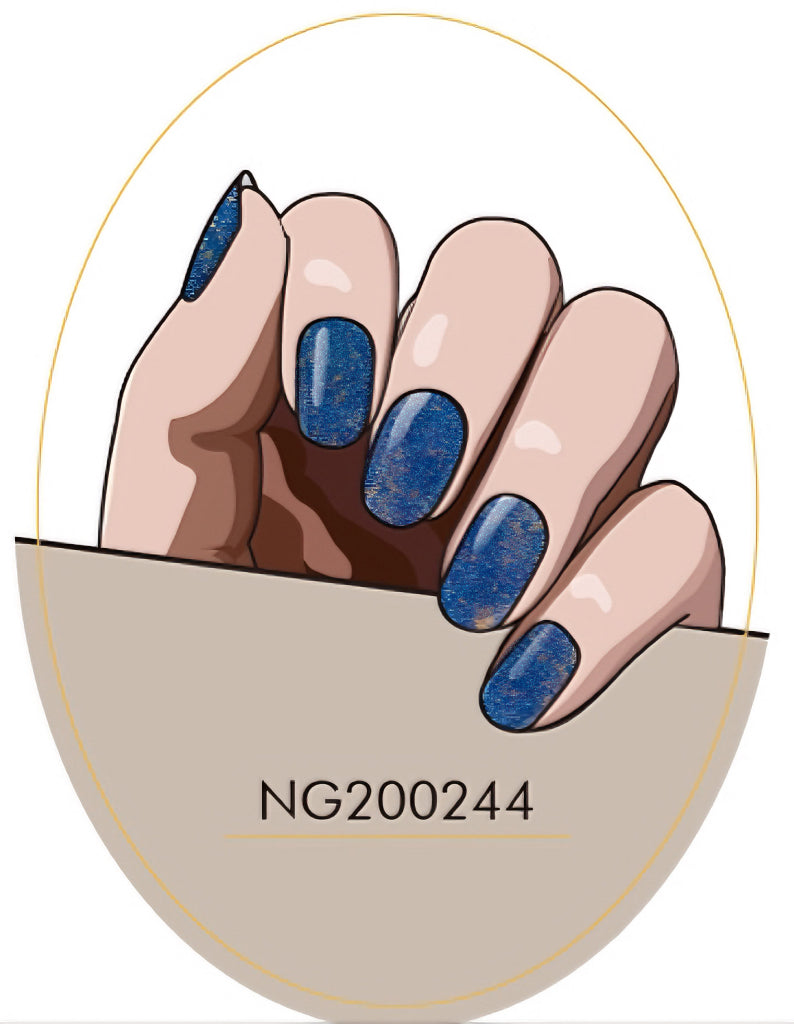 Nautical Glamour Semicured Gel Nail Sticker Kit/NG244