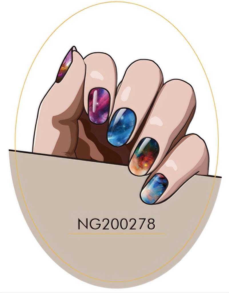 Galactic Voyage Semicured Gel Nail Sticker Kit/NG278