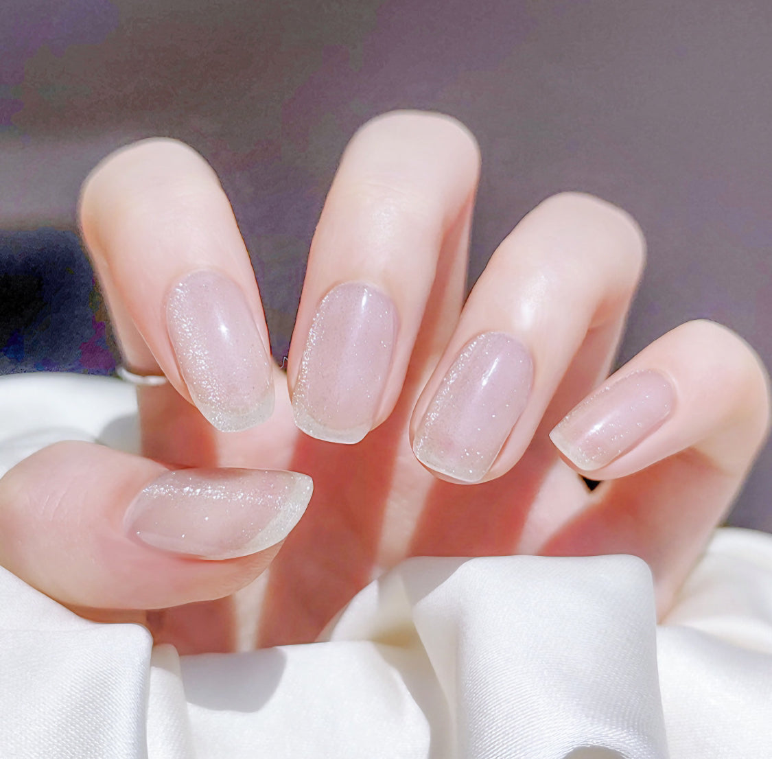 Crystal Cat-Eye Delight Semicured Gel Nail Sticker Kit/NG168