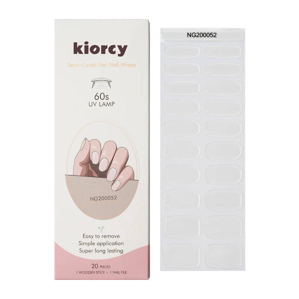 Clear Multifunctional Semicured Gel Nail Sticker Kit/NG52