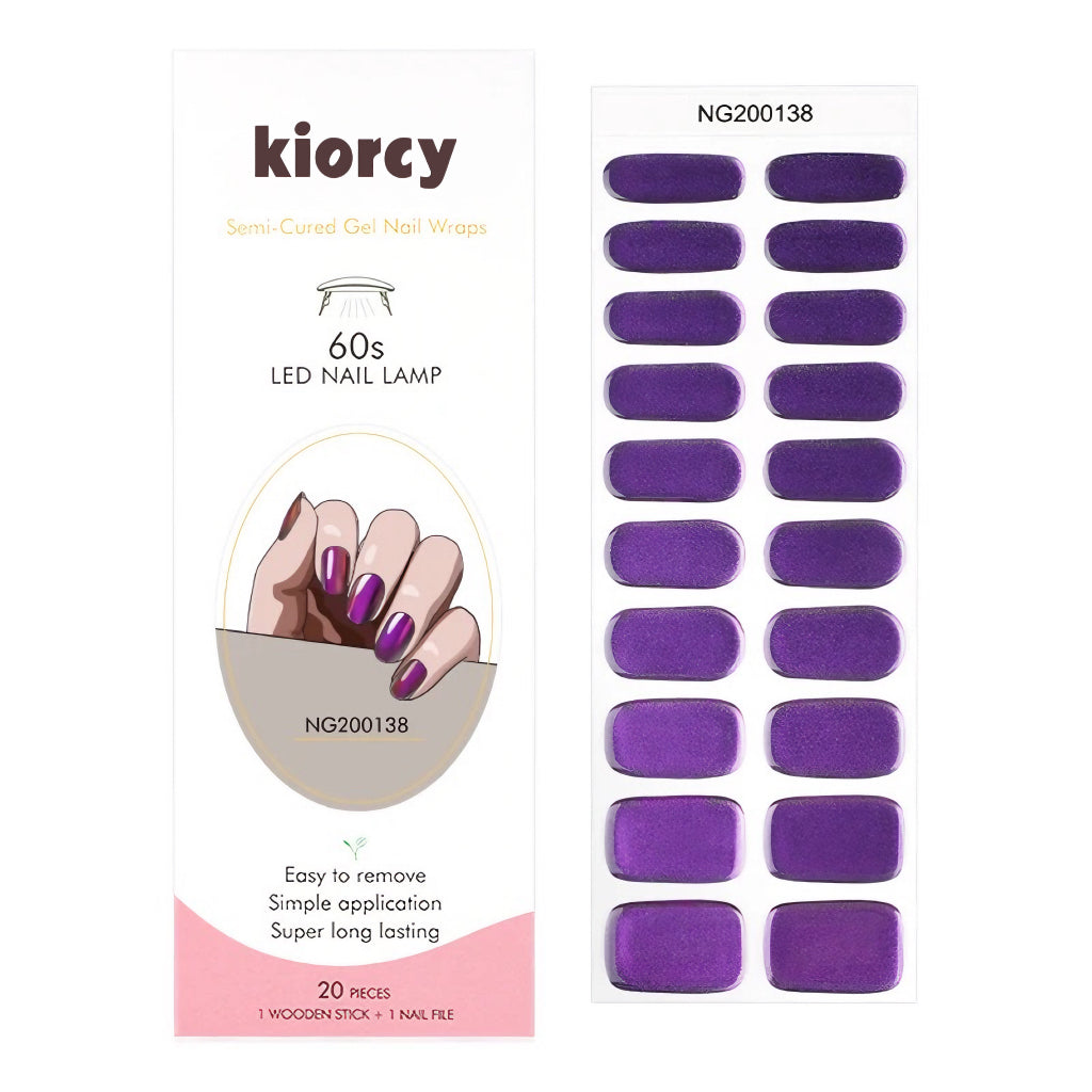 Duochrome Series Semicured Gel Nail Sticker Kit/NG138
