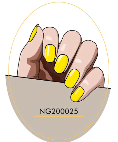 Yellow Semicured Gel Nail Kit/NG25