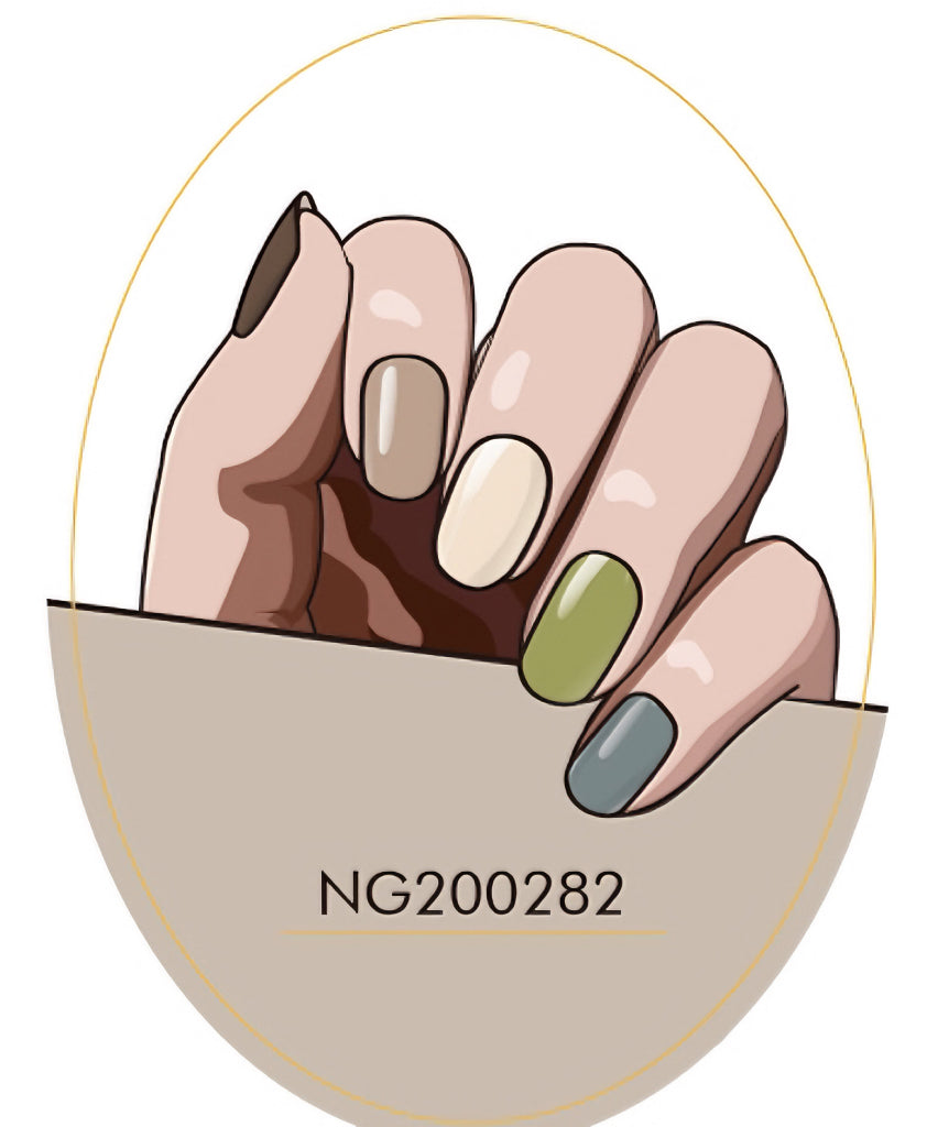 Morandi Harmony Palette Semicured Gel Nail Sticker Kit/NG282