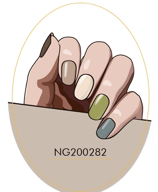 Morandi Harmony Palette Semicured Gel Nail Sticker Kit/NG282