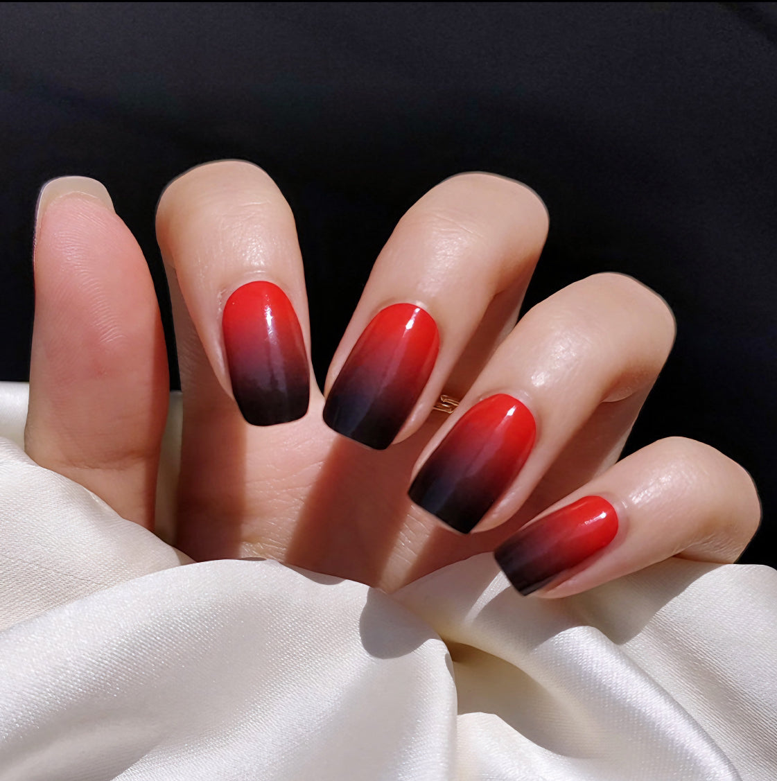 Crimson Twilight Semicured Gel Nail Sticker Kit/NG109