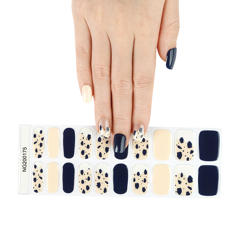 Nautical Chic Semicured Gel Nail Sticker Kit/NG175