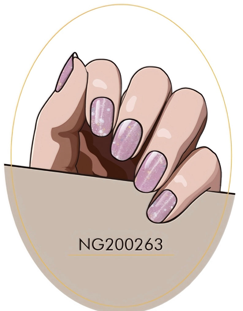 A Glowing Night Semicured Gel Nail Sticker Kit