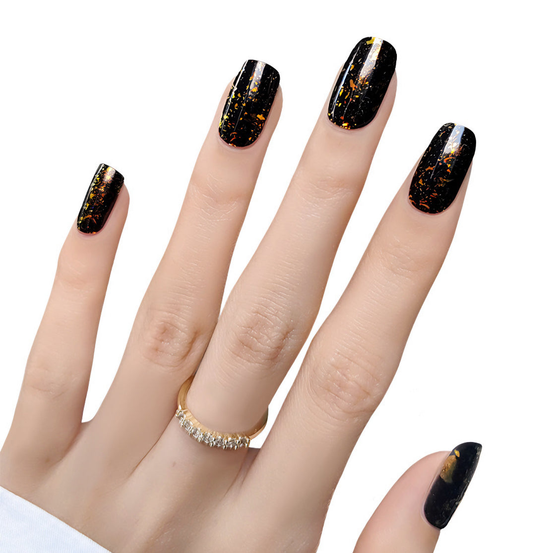 Glimmering Night Semicured Gel Nail Sticker Kit/NG94
