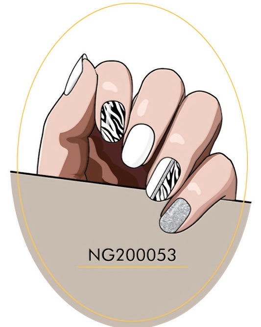Sleek Contrast Semicured Gel Nail Sticker Kit/NG53