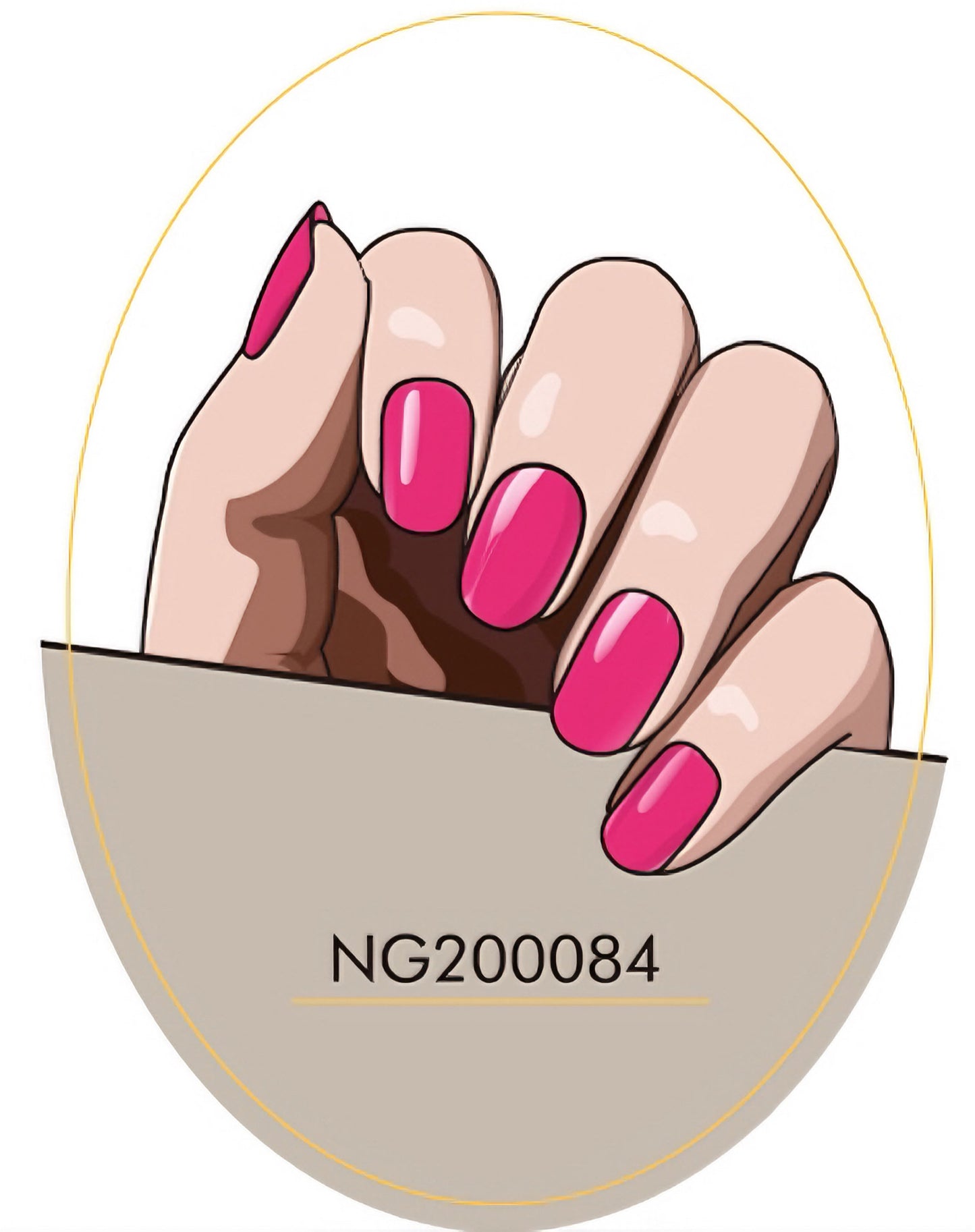 Radiant Rose Semicured Gel Nail Sticker Kit/NG84