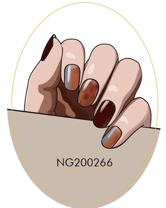 Wild Earth  Semicured Gel Nail Sticker Kit/NG266