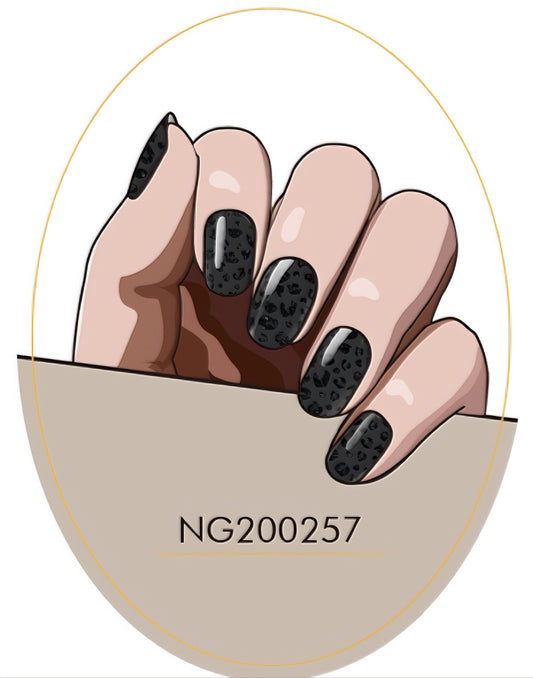 Fierce Noir Semicured Gel Nail Sticker Kit/NG257