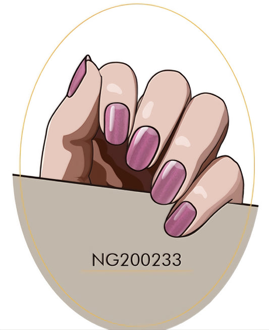 Mystic Grape Cat Eye Semicured Gel Nail Sticker Kit/NG233