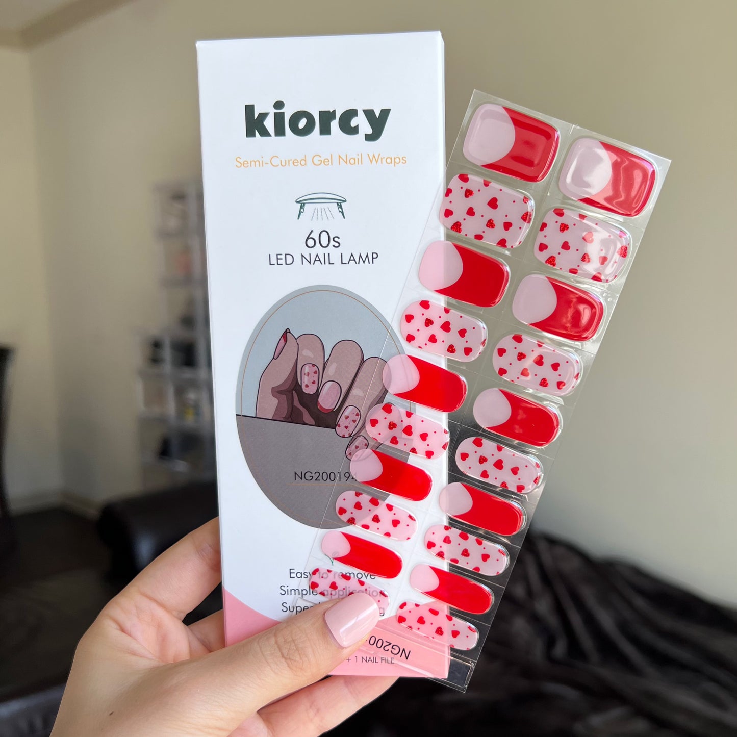 Festive Party Semicured Gel Nail Sticker Kit/NG194