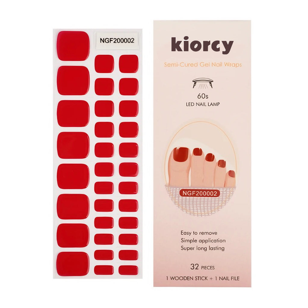 [Pedi/Toes ] Semicured Gel Nail Sticker Kit/NGF2