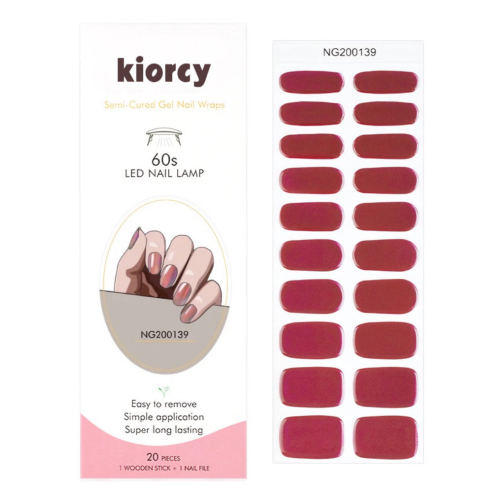 Duochrome Series Semicured Gel Nail Sticker Kit/NG139