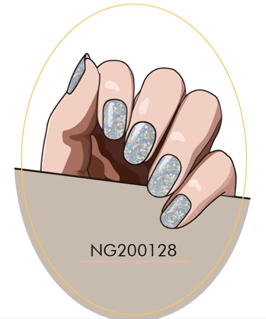 Colorful Diamond Semicured Gel Nail Sticker Kit/NG128
