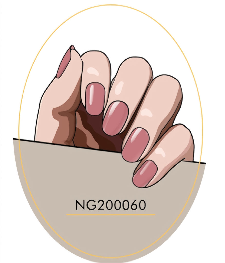 Dusty Rose Semicured Gel Nail Sticker Kit/NG60
