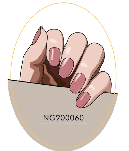 Dusty Rose Semicured Gel Nail Sticker Kit/NG60
