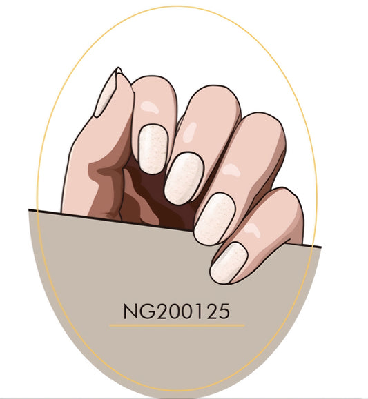 Silver Glitter Semicured Gel Nail Kit/NG125