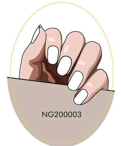 Pure White Semicured Gel Nail Kit/NG3