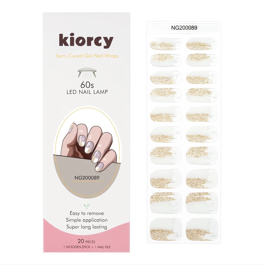 Platinum Style Semicured Gel Nail Sticker Kit/NG89