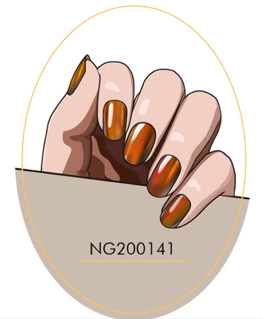 Duochrome Series  Semicured Gel Nail Sticker Kit/NG141