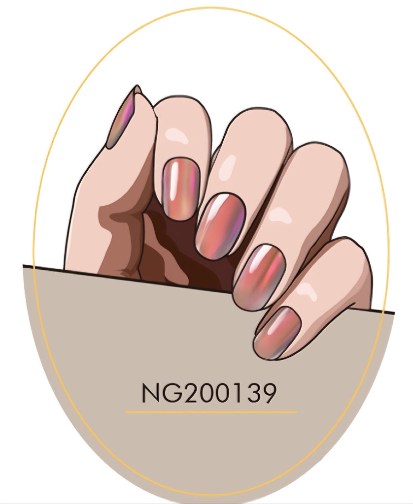 Duochrome Series Semicured Gel Nail Sticker Kit/NG139