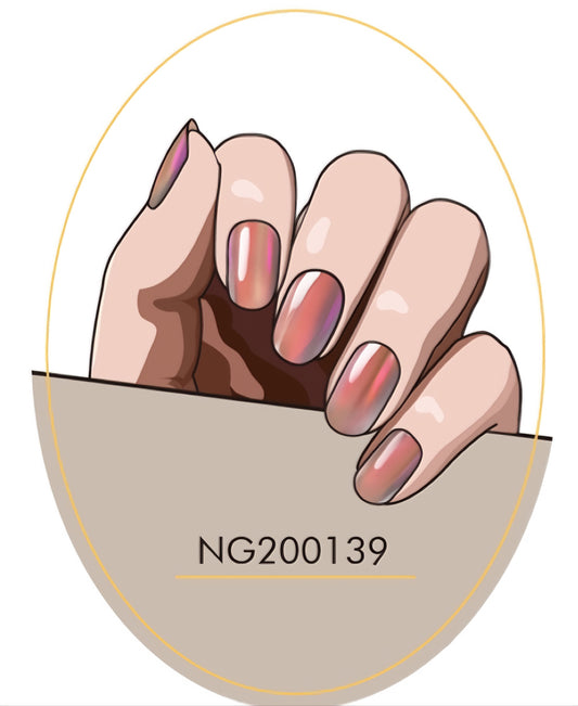 Duochrome Series Semicured Gel Nail Sticker Kit/NG139